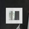 Specchio da parete in plexiglas bianco